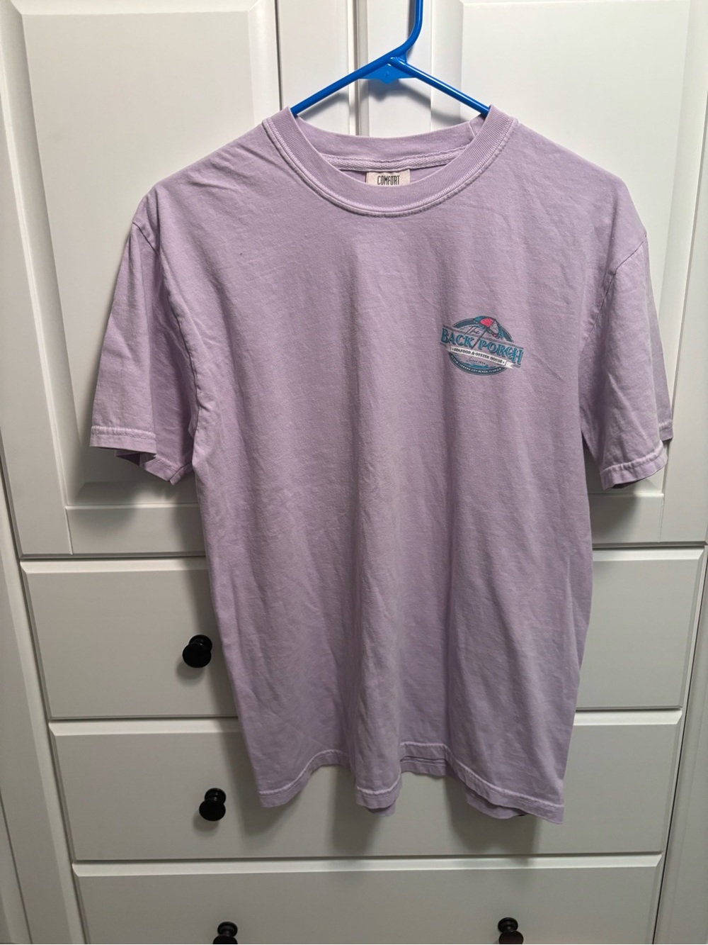 Comfort Colors Lavender Short-Sleeve Tee with Back Porch Graphic